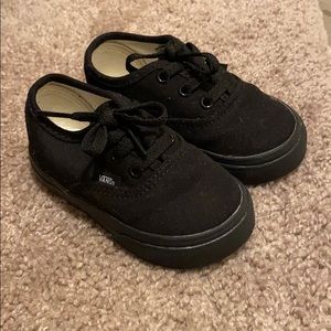 All Black Vans - Kids